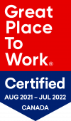 Great Place to Work Certification Badge August 2021